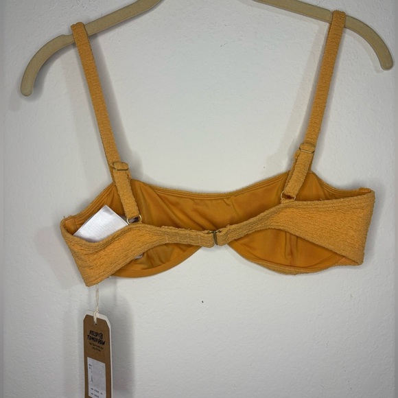 Billabong Yellow textured swim top - Picture 5 of 10